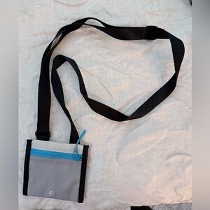 lululemon athletica Gray and Black Mini Crossbody Bag